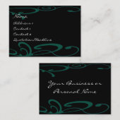 渦巻形の絵を描動揺してスプラツ –  名刺 (正面/裏面)