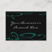 渦巻形の絵を描動揺してスプラツ –  名刺 (裏面)