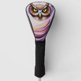 渦巻形の絵を描華美油 ゴルフヘッドカバー