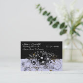 渦巻形の花模様- 名刺 (スタンド正面)