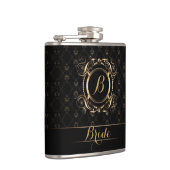 渦巻形の金ゴールドヴィンテージ枠 フラスク (右)