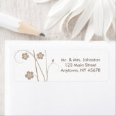 渦巻形の開花住所 シール (インサイチュ)