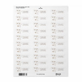 渦巻形の開花住所 シール (フルシート)