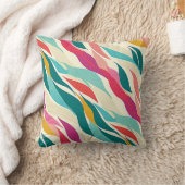 渦巻形の鮮やかカラフル流 クッション (ブランケット)