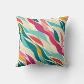 渦巻形の鮮やかカラフル流 クッション (裏面)
