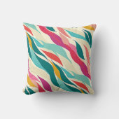 渦巻形の鮮やかカラフル流 クッション (正面)