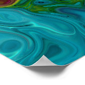 渦巻形のCovet抽象芸術5.12 ポスター (角)