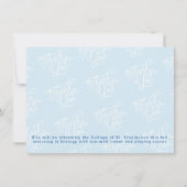 渦巻形のScript Thank You Graduation Photo Card サンキューカード (裏面)