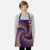 渦巻模様 エプロン (着用した状態)