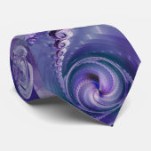 渦巻状にすごい紫色 ネクタイ (ロール)