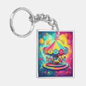 「渦巻疑問に思き」 キーホルダー (正面左)