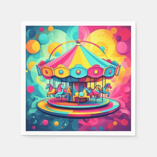 「渦巻疑問に思き」 スタンダードカクテルナプキン (正面)