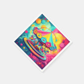 「渦巻疑問に思き」 スタンダードカクテルナプキン (角)