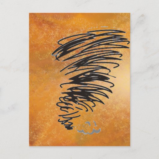 渦巻竜巻 ポストカード (正面)