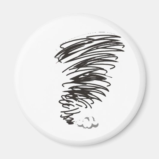 渦巻竜巻 マグネット (正面)