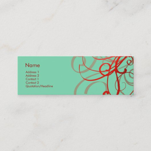 渦巻第0024 スキニー名刺 (正面)