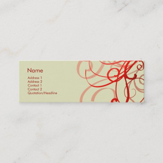 渦巻第0025 スキニー名刺 (正面)