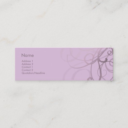 渦巻第0031 スキニー名刺 (正面)