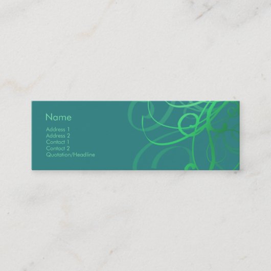 渦巻第0033 スキニー名刺 (正面)