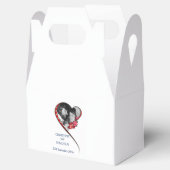 渦巻結婚ハート フェイバーボックス (オープン)