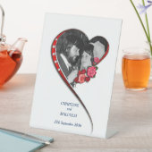 渦巻結婚ハート 台座サイン (インサイチュ)