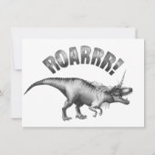 渦巻結晶 |シルバーモノクロ誕生日 招待状 (裏面)