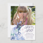 渦巻結晶 | ノベルティ魔法写真卒業 案内状 (正面)