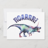 渦巻結晶 |ファンタジーカラフルのベビーシャワー 招待状 (裏面)