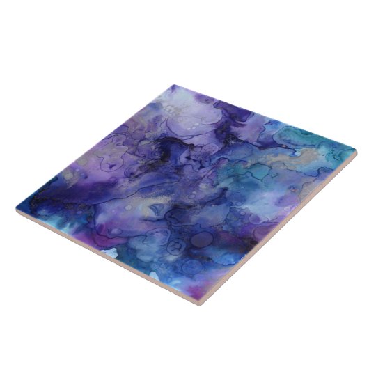 渦巻絵を描きセラミックタイル タイル (側面)