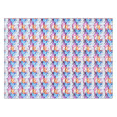 渦巻絵を描き模様 テーブルクロス (正面(横))