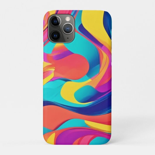 渦巻鮮やかき抽象芸術アート Case-Mate iPhoneケース (裏)