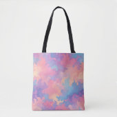 渦巻鮮やかき模様の抽象芸術背景 トートバッグ (正面)