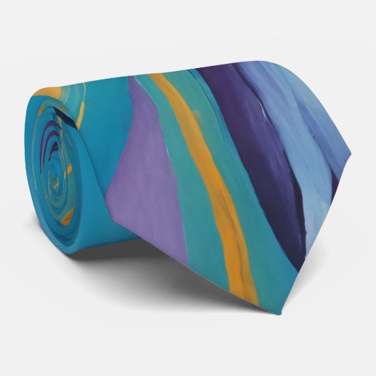 渦巻鮮やかき ネクタイ (ロール)