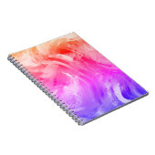 渦巻鮮やかく光の色 ノートブック (右側)