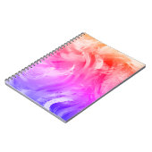 渦巻鮮やかく光の色 ノートブック (左側)