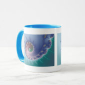 渦巻-フラクタルのマグ マグカップ (正面左)