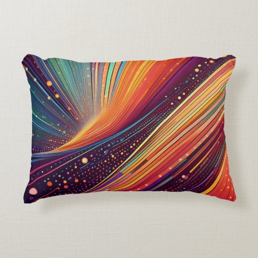 渦抽象芸術 アクセントクッション (正面)
