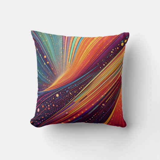 渦抽象芸術 クッション (正面)