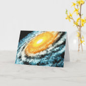 渦状銀河4 カード (黄色い花)
