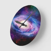 渦状銀河 ラウンド壁時計 (傾斜)
