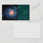 渦状銀河NGC 1232の宇宙の写真 名刺 (正面/裏面)