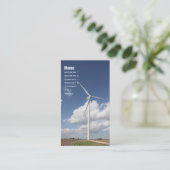 渦疑問に思巻く自然の力を利用 名刺 (スタンド正面)