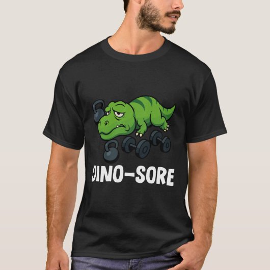 渦痛おもしろいTレックスジムトレーニング Tシャツ (正面)