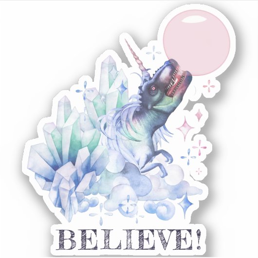 渦角果バブルガム |ユニサウ信じーファンタジー シール (正面)