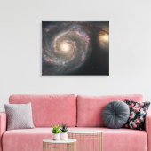 渦銀河系(宇宙)(宇宙)(メシエ51A) キャンバスプリント (インサイチュ (リビング))