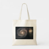 渦銀河系(宇宙)(宇宙)(メシエ51A) トートバッグ (裏面)