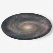 渦銀河系(宇宙)(宇宙)(メシエ51A) ペーパープレート (アングル)
