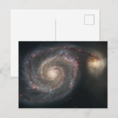 渦銀河系(宇宙)(宇宙)(メシエ51A) ポストカード (正面/裏面)