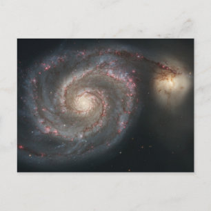 渦銀河系(宇宙)(宇宙)(メシエ51A) ポストカード