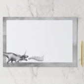 渦雲母 | Silver Unicorn角のある恐竜 ペーパーパッド (インサイチュ)